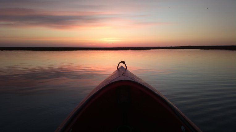 Kayaking Blakeney Harbour at dawn